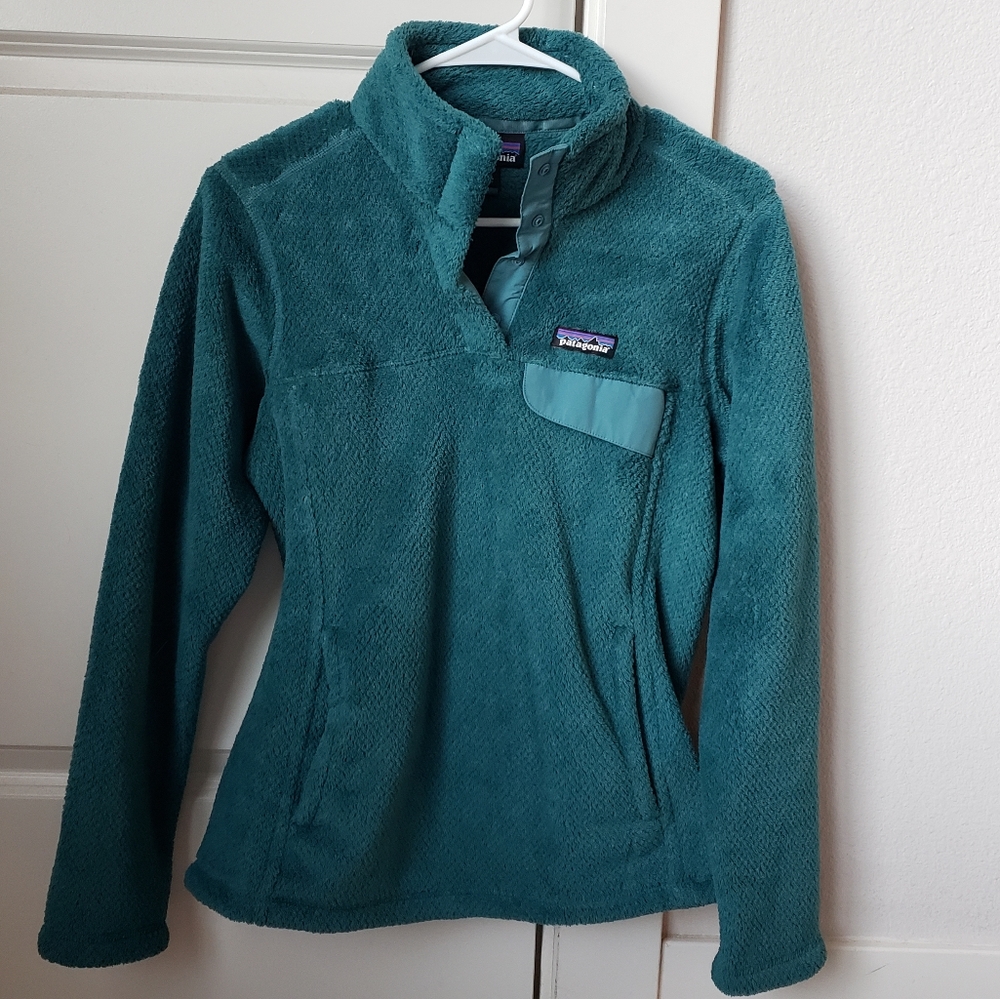 Patagonia womens pullover small teal